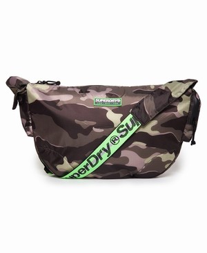 Superdry Damon Side Messenger Férfi Táska Zöld/Camo | PWFHC3467